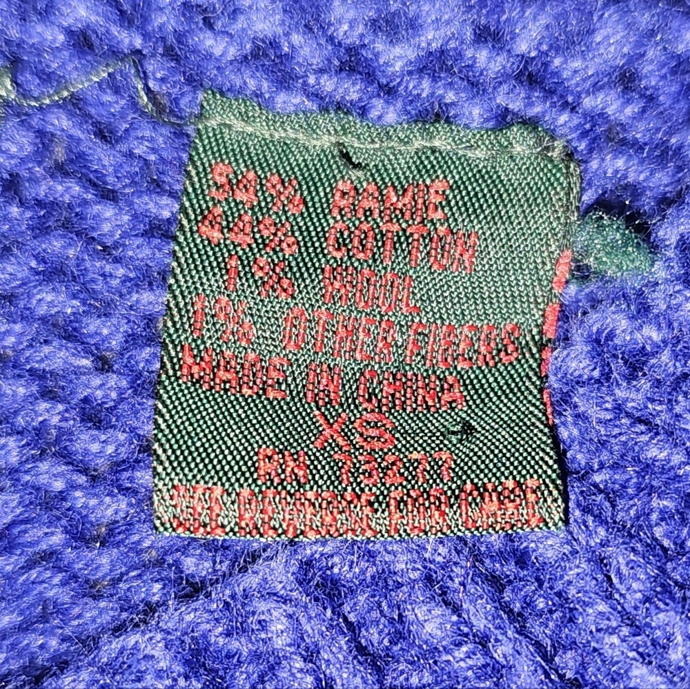 Croft & Barrow Vintage Knitted By Hamd Christmas Winter Cardigan XS EUC - Picture 13 of 13